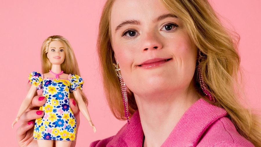 Model & Influencer Enya from the Netherlands holds Barbie's first doll with Down's syndrome, in Haarlem, Netherlands, in this undated handout image. Mattel/Radek Leski/Handout via REUTERS    THIS IMAGE HAS BEEN SUPPLIED BY A THIRD PARTY. NO RESALES. NO ARCHIVES. MANDATORY CREDIT
