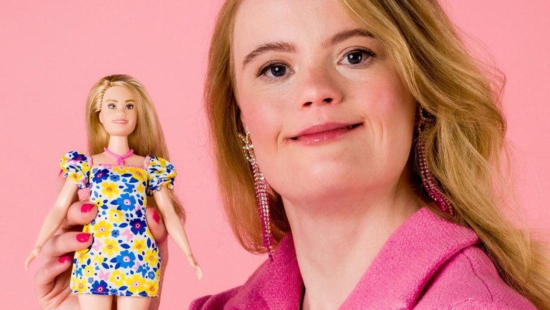 The new Barbie doll with Down's syndrome is seen along with the Barbie Fashionista group, in this undated handout image. Mattel/Handout via REUTERS THIS IMAGE HAS BEEN SUPPLIED BY A THIRD PARTY. MANDATORY CREDIT. NO RESALES. NO ARCHIVES