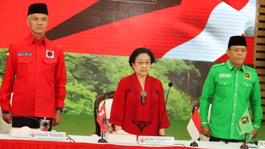 Pertemuan PDIP & PPP di Jakarta, Minggu (30/4/2023). (Dok. PDIP)