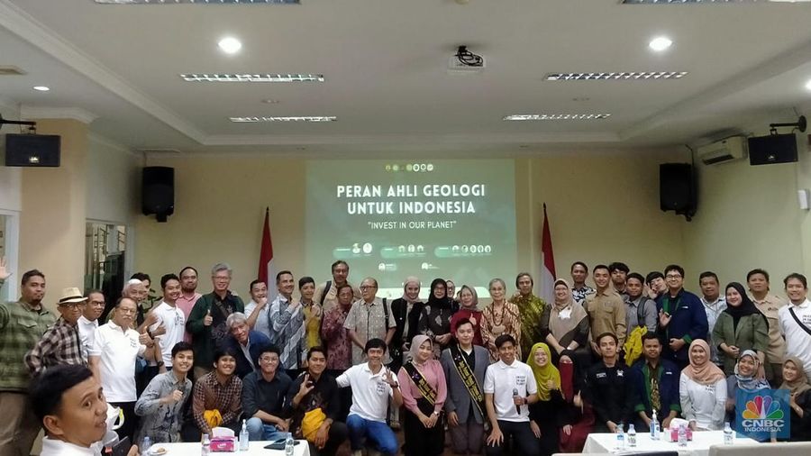 Seminar Geologi, Peran Ahli Geologi untuk Indonesia. (CNBC Indonesia/Suhendra)