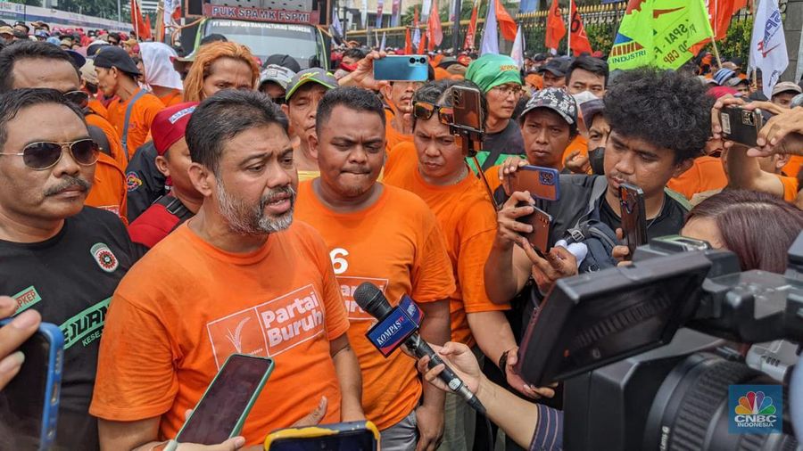 Presiden Partai Buruh Said Iqbal (²©²ÊÍøÕ¾/Emir Yanwardhana)