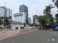 Massa Buruh di Patung Kuda Bubar, Akses Istana Masih Tutup