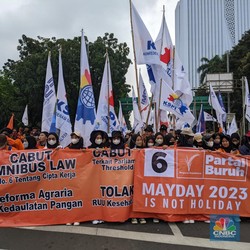 Oh...Ternyata, Ribuan Buruh Demo Besar-besaran Menuntut Ini