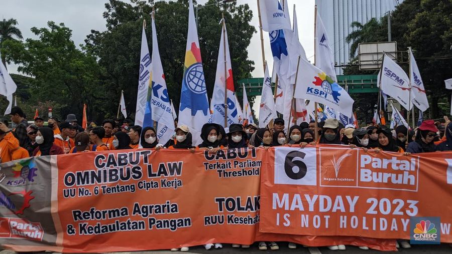 Ini dia sejumlah tuntutan buruh saat aksi May Day 2023.