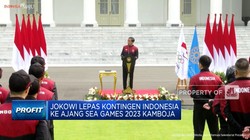 Jokowi Lepas Kontingen RI ke Ajang Sea Games 2023 Kamboja