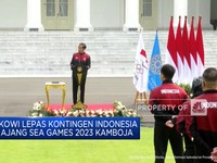 Jokowi Lepas Kontingen RI ke Ajang Sea Games 2023 Kamboja