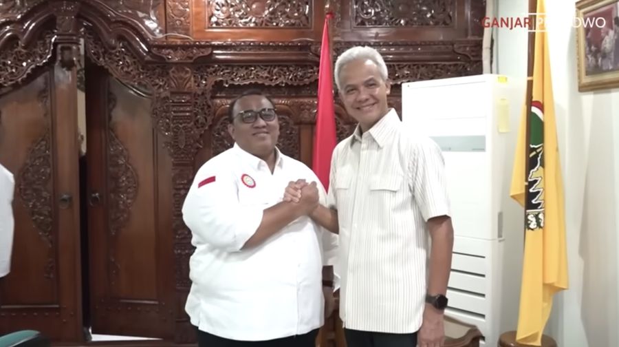 Ganjar Pranowo bertemu buruh. Ist