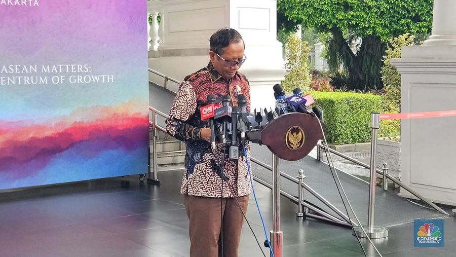 Mahfud MD. (CNBC Indonesia/Emir Yanwardhana)