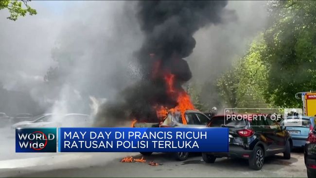 Video: May Day di Prancis Ricuh, Ratusan Polisi Terluka