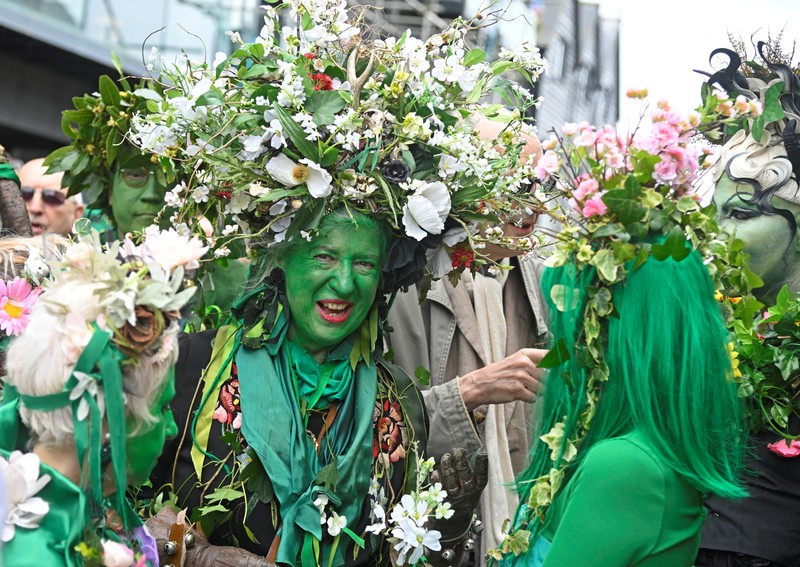 Peserta saat mengikuti parade 