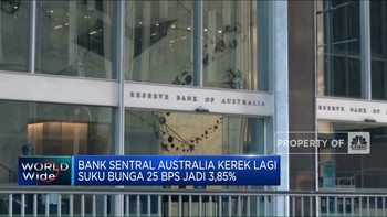 Video: Bank Sentral Australia Kerek Lagi Suku Bunga 25 Bps