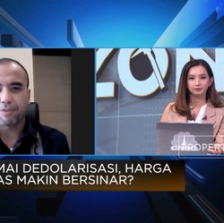 Ramai Dedolarisasi, Harga Emas Makin Bersinar?