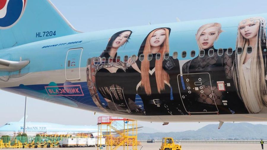 Korean Air meluncurkan pesawat khusus yang didedikasikan untuk mendukung Busan World Expo 2030 Korea selama acara yang diadakan di Bandara Incheon pada hari Rabu. (Instagram @koreanairworld)