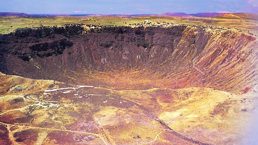 cover topik, fokus kawah meteor