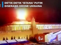 Detik-Detik 'Istana' Putin Diserang Drone Ukraina