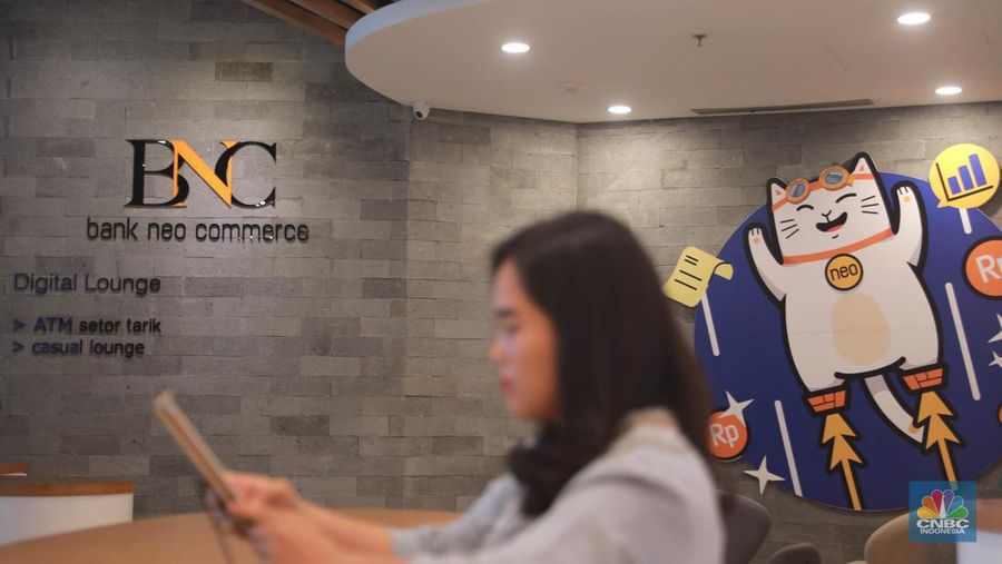 Ilustrasi PT Bank Neo Commerce (BBYB). ( CNBC Indonesia/Muhammad Sabki)