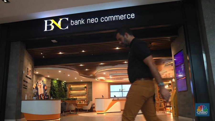 Ilustrasi PT Bank Neo Commerce (BBYB). ( ²©²ÊÍøÕ¾/Muhammad Sabki)