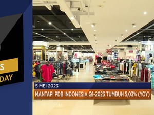 PDB RI Q1-2023 Tumbuh 5,03% Hingga Volvo PHK 1.300 Pegawai