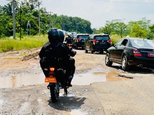 Dipantau Jokowi, Gini Progres Perbaikan Jalan Lampung & Jambi