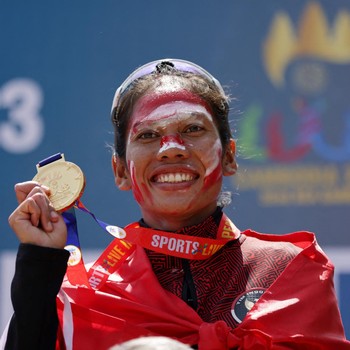 Indonesia Kawinkan Dua Medali Emas Maraton SEA Games 2023