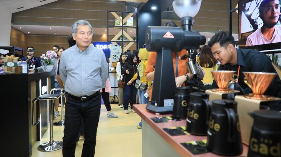 Menteri BUMN Erick Thohir di  Indonesia Coffee Festival (ICF) di JIEXPO. (Dok. BRI)