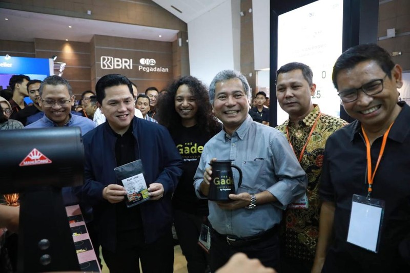 Menteri BUMN Erick Thohir di Indonesia Coffee Festival (ICF) di JIEXPO. (Dok. BRI) Menteri BUMN Erick Thohir di Indonesia Coffee Festival (ICF) di JIEXPO. (Dok. BRI)