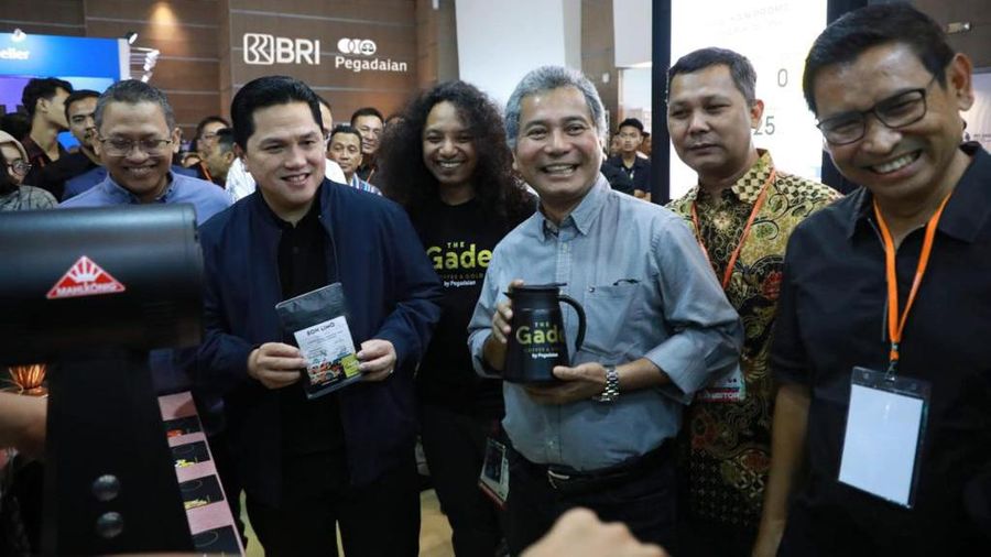 Menteri BUMN Erick Thohir di  Indonesia Coffee Festival (ICF) di JIEXPO. (Dok. BRI)