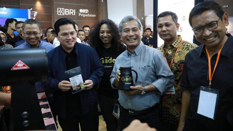 Menteri BUMN Erick Thohir di  Indonesia Coffee Festival (ICF) di JIEXPO. (Dok. BRI)