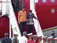 Jokowi Cek Persiapan KTT Asean di Labuah Bajo, Disambut Heboh