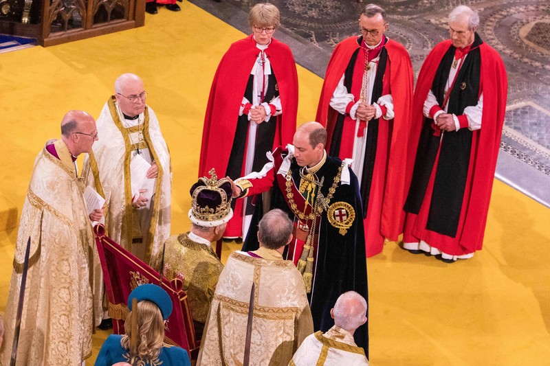 Prosesi penobatan Raja CHarles III Wsstminter Abbey, London, Inggris, Sabtu (6/5/2023). (GARY CALTON/POOL/AFP via Getty Images) Prosesi penobatan Raja CHarles III Wsstminter Abbey, London, Inggris, Sabtu (6/5/2023). (GARY CALTON/POOL/AFP via Getty Images)