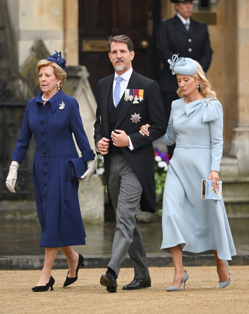 Raja Philippe dari Belgia dan Ratu Mathilde dari Belgia tiba di Westminster Abbey untuk Penobatan Raja Charles III dan Ratu Camilla pada 06 Mei 2023 di London, Inggris. (WireImage/Karwai Tang)
