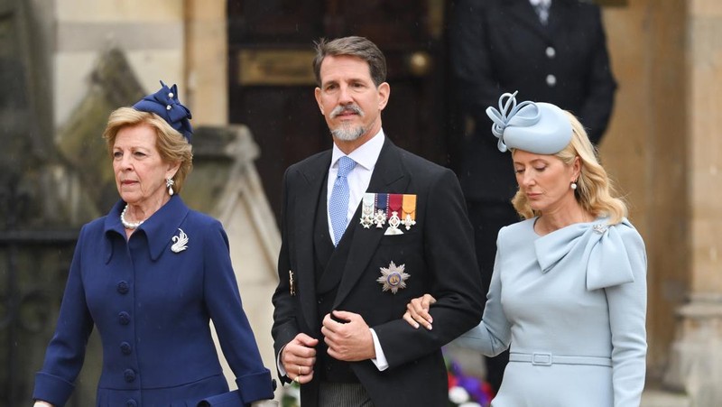 Raja Philippe dari Belgia dan Ratu Mathilde dari Belgia tiba di Westminster Abbey untuk Penobatan Raja Charles III dan Ratu Camilla pada 06 Mei 2023 di London, Inggris. (WireImage/Karwai Tang)