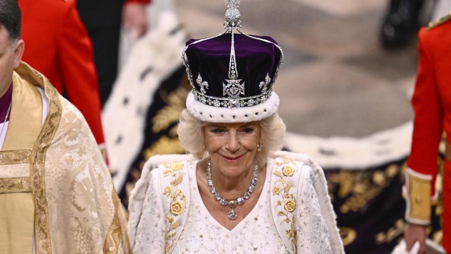 Prosesi penobatan Raja CHarles III Wsstminter Abbey, London, Inggris, Sabtu (6/5/2023). (GARY CALTON/POOL/AFP via Getty Images)