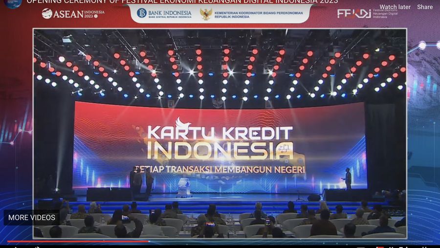 Opening Ceremony Of Festival Ekonomi Keuangan Digital Indonesia 2023. (Tangkapan Layar Youtube Bank Indonesia)