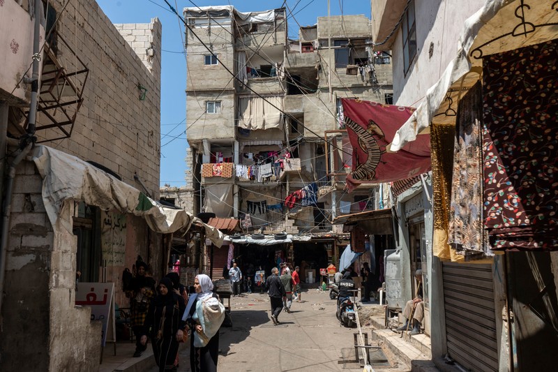 Suasana kota Beirut, Lebanon, Senin, (1/5/2023). (Francesca Volpi/Bloomberg via Getty Images)