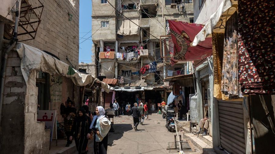 Suasana kota Beirut, Lebanon, Senin, (1/5/2023). (Francesca Volpi/Bloomberg via Getty Images)