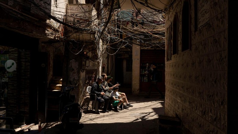 Suasana kota Beirut, Lebanon, Senin, (1/5/2023). (Francesca Volpi/Bloomberg via Getty Images)