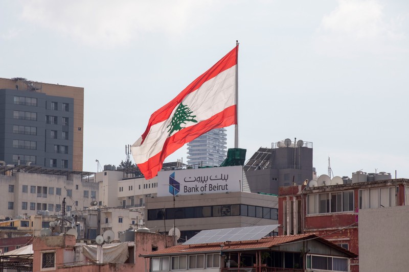 Suasana kota Beirut, Lebanon, Senin, (1/5/2023). Suasana kota Beirut, Lebanon, Senin, (1/5/2023). (Francesca Volpi/Bloomberg via Getty Images)