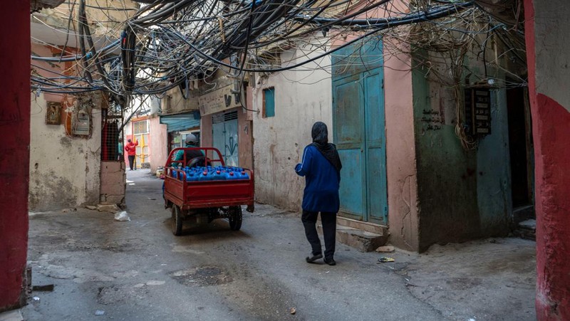 Suasana kota Beirut, Lebanon, Senin, (1/5/2023). (Francesca Volpi/Bloomberg via Getty Images)