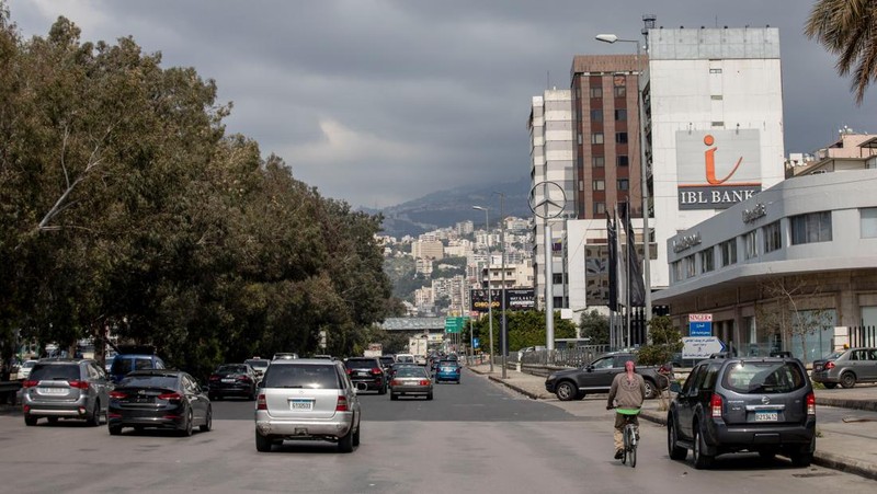 Suasana kota Beirut, Lebanon, Senin, (1/5/2023). (Francesca Volpi/Bloomberg via Getty Images)