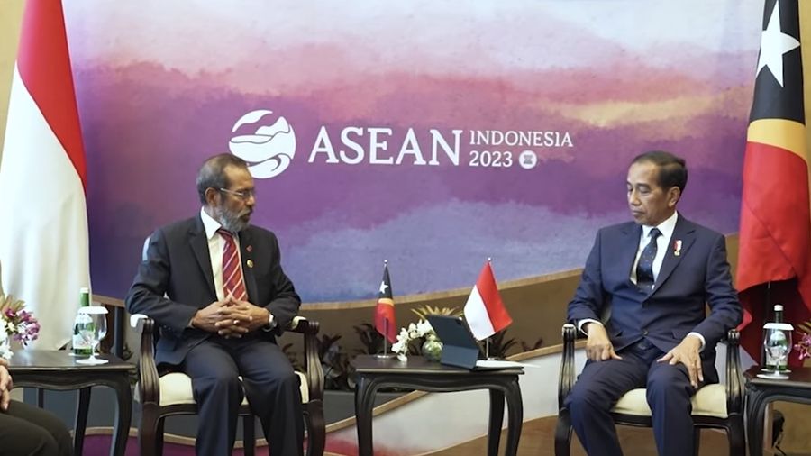 Pertemuan Bilateral Presiden Jokowi dan PM Timor-Leste Taur Matan Ruak, Labuan Bajo, Selasa (9/5/2023). (Youtube/Sekretariat Presiden)