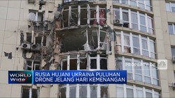 Rusia Hujani Ukraina Puluhan Drone Jelang Hari Kemenangan