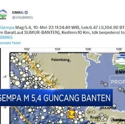 Video: Banten Gempa Magnitudo 5,5, Terasa Sampai Jakarta