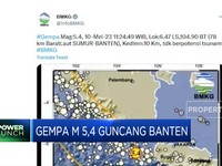 Video: Banten Gempa Magnitudo 5,5, Terasa Sampai Jakarta