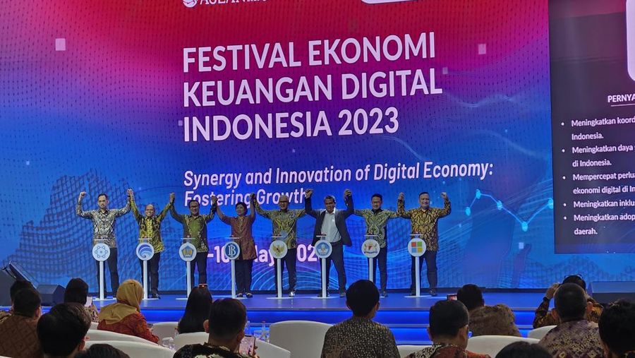 Suasana Festival Ekonomi Keuangan Digital Indonesia 2023