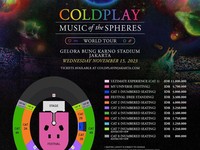 Tiket Konser Coldplay Rp 800 ribu & Rp 11 Juta, Apa Bedanya?