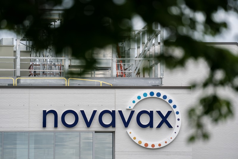 Suasana luar kantor pusat vaksin Covid-19 Novavax di Gaithersburg, Maryland, Amerika Serikat, Selasa (9/5/2023). Suasana luar kantor pusat vaksin Covid-19 Novavax di Gaithersburg, Maryland, Amerika Serikat, Selasa (9/5/2023). (Nathan Howard/Bloomberg via Getty Images)