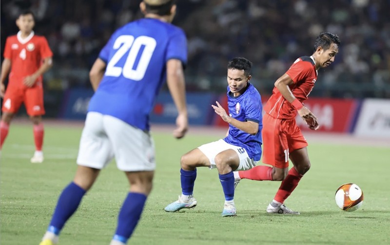 Timnas U-22 Indonesia kalahkan tuan rumah Kamboja U-22 dengan skor akhir 2-1. Timnas U-22 Indonesia kalahkan tuan rumah Kamboja U-22 dengan skor akhir 2-1. (Dok. PSSI)