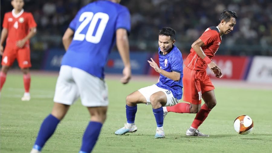 Timnas U-22 Indonesia kalahkan tuan rumah Kamboja U-22 dengan skor akhir 2-1. (Dok. PSSI)