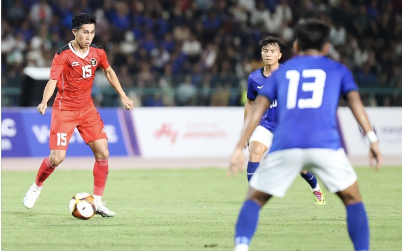Timnas U-22 Indonesia kalahkan tuan rumah Kamboja U-22 dengan skor akhir 2-1. Timnas U-22 Indonesia kalahkan tuan rumah Kamboja U-22 dengan skor akhir 2-1. (Dok. PSSI)